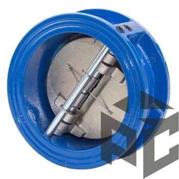 Клапан обратный чугунный двустворчатый (тип 19ч21бр) Ду 150 Ру 16 межфл  от производителя "Рускон"