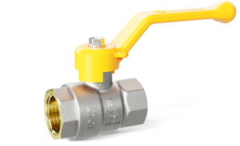 Кран шаровый латунныйLD Pride  газ ВР/ВР Ду 32 (1 1/4") Ру 25 рычаг 