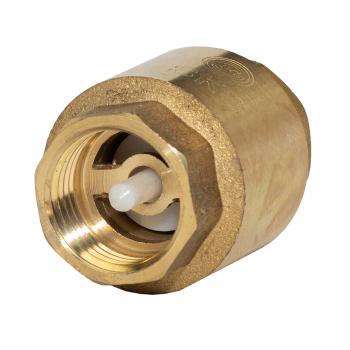 Клапан обратный латунный осевой Ду 40 Ру 16 (хол.вода)