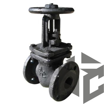 Задвижка чугунная параллельная 30ч6бр Ду 80 Ру 10 от производителя "Рускон"