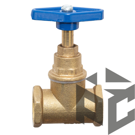 Клапан (вентиль) запорный латунный 15Б3р Ду 40 (1 1/2") Ру 16 от производителя "Рускон"