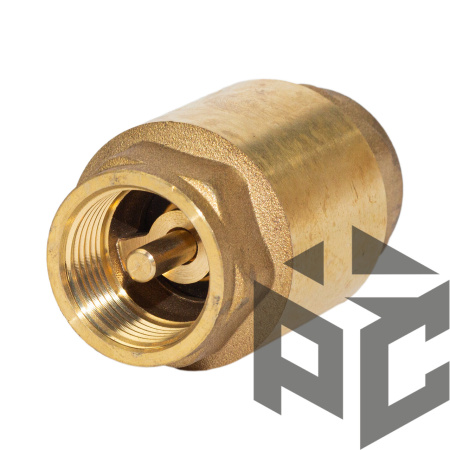 Клапан обратный латунный осевой Ду 20 Ру 16 (гор.вода) от производителя "Рускон"