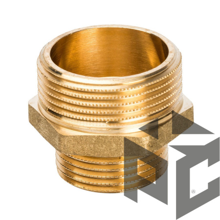 Ниппель переходной латунь НР/НР Ду 20x25 (3/4"х1") от производителя "Рускон"